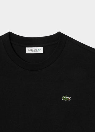 Lacoste T-shirt Donna Nero Relaxed Fit con Logo Manica Corta per un Look Casual Elegante