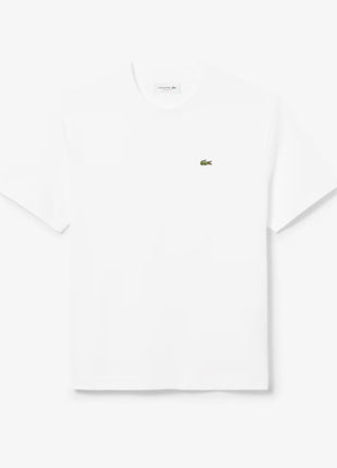 Lacoste T-shirt Donna Bianca Relaxed Fit con Logo Manica Corta per un Look Casual Elegante